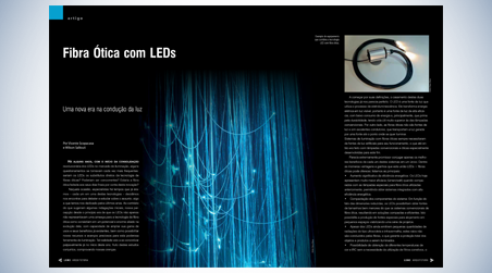 Fibra ótica com LEDs